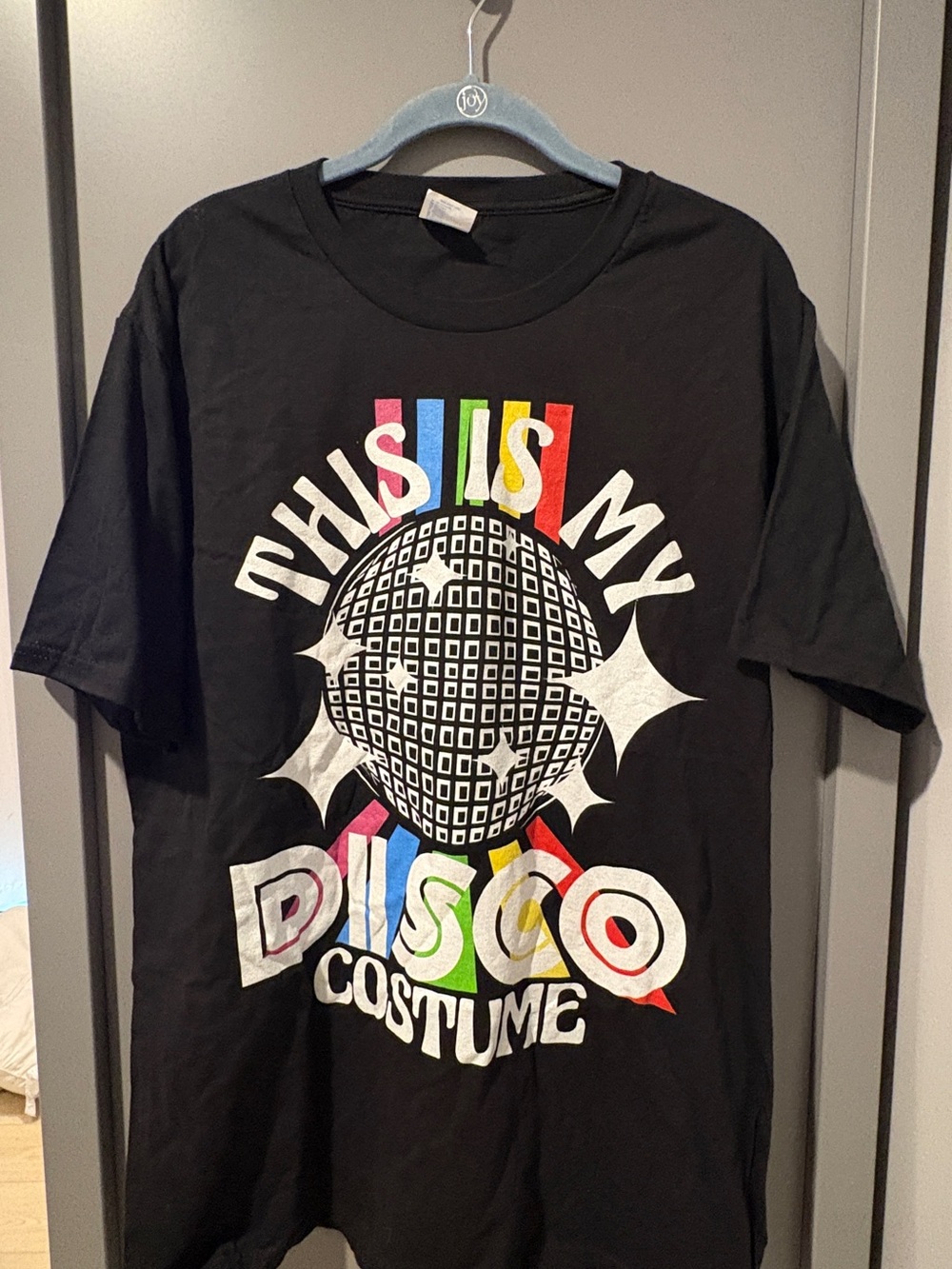 Port and Company Black 'This Is My Disco Costume' Graphic Tee